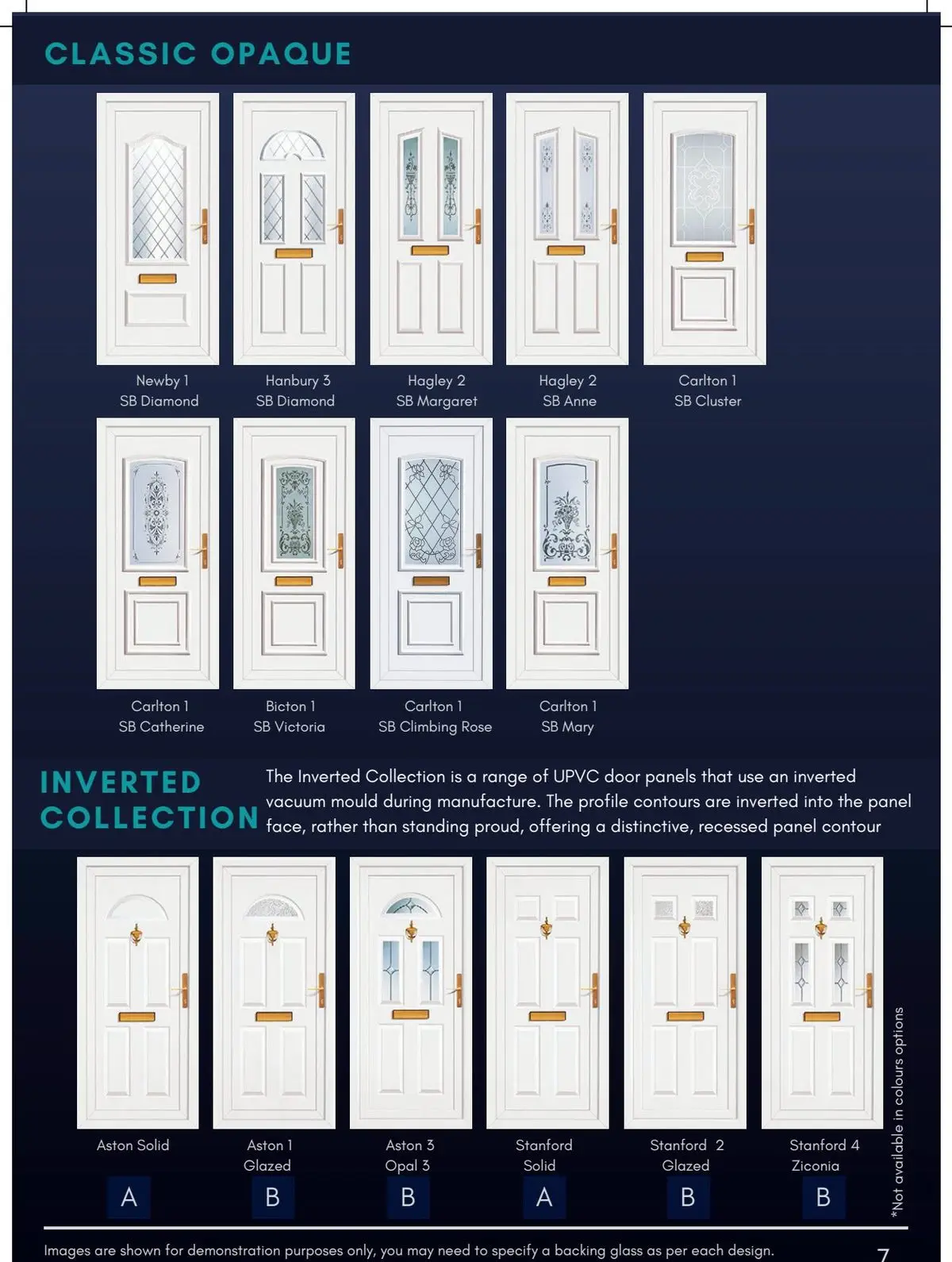 Classic Opaque and Inverted UPVC door panels — Champs Locksmiths, Swansea