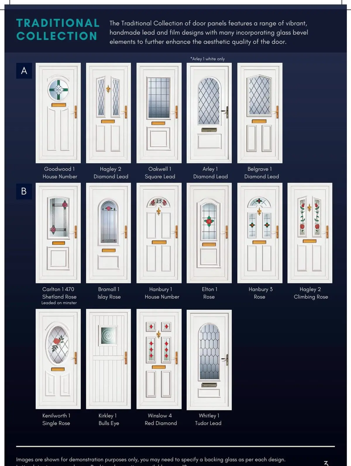 Traditional Collection leaded and stained glass UPVC door panels — Champs Locksmiths, Swansea